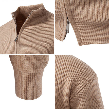 Men's Zipper Cardigan Sweater Coat