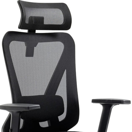 Black and Silver Adjustable Height Swivel Rolling Office Chair