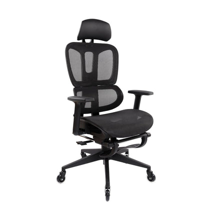 Black Adjustable Height Swivel Rolling Office Chair