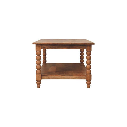 43" Brown Solid Wood Solid Coffee Table