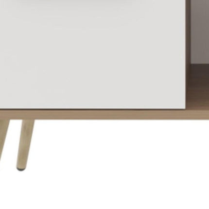 36" Beige Wood Fireplace Entertainment Center