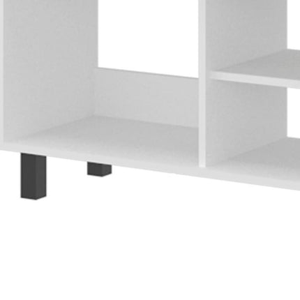55" White Wood Fireplace Entertainment Center