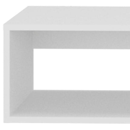 48" White Wood Fireplace Entertainment Center