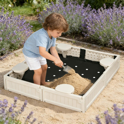 Sandbox,Easy Assembly Kids Outdoor Sandbox