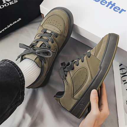 Men'S Trendy Low-Top Skate Shoes with Thick Tongues, Versatile And Popular Casual Sneakers.