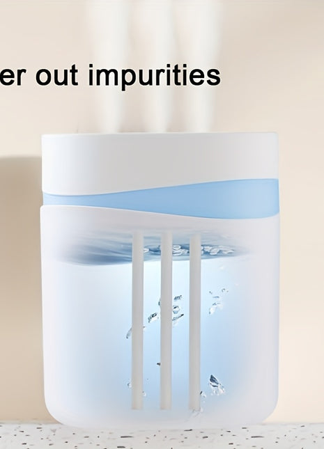 MOMMED Ultra-Quiet 4L Cool Mist Humidifier & Aroma Diffuser - USB Powered, Easy Top-Fill Design with 3 Spray Outlets for Bedroom, Living Room, Office for Winter