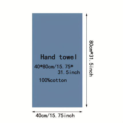 3pcs Of Pure Cotton Plain Bathroom Hand Towels, Size 40.01 * 80.01cm, Soft And Thick