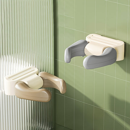 Adjustable Baby Standing Shower Rack | Plastic, Grey and Khaki Simulation Loop Armrest for Home Use