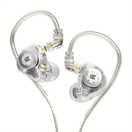 Headphones Wired IEM Earphones Dual DD HiFi Stereo Sound Earphones Noise Cancelling Earbuds