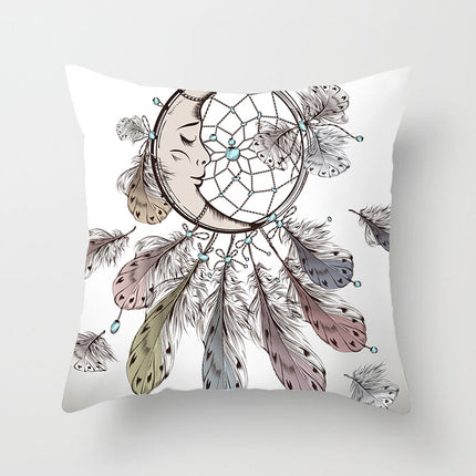 Cartoon Animal Series Peach Skin Fabric Sofa Pillowcase Cushion Cover