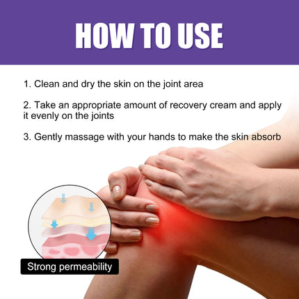 Joint Recovery Care Cream, Relieve Sedentary Lumbar Fatigue Muscle Joint Pain Body Care Cream