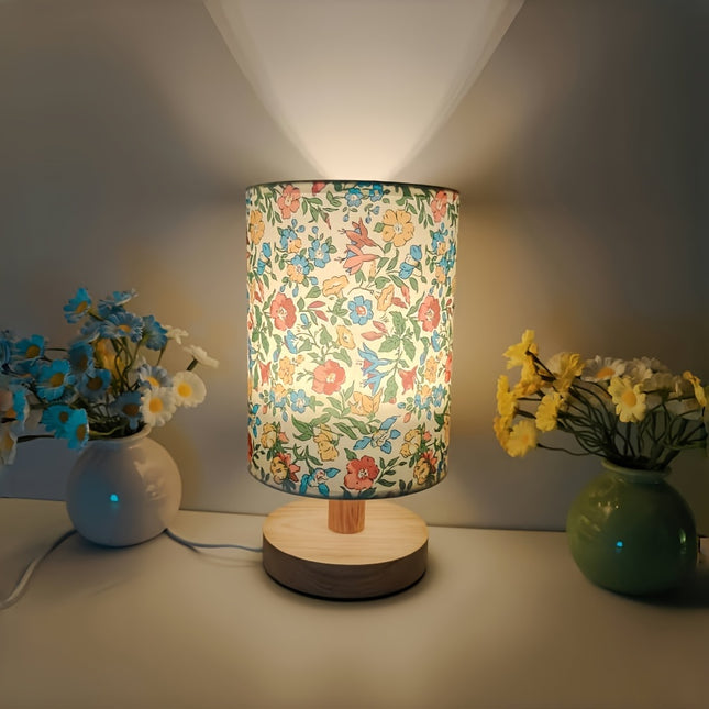 1pc Chic Nordic Style Retro LED Desk Lamp with USB Power, Tri-Color Adjustable Lighting