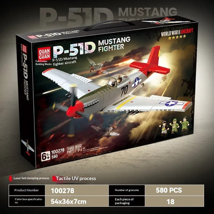 Building Block Airplane Model Handmade Assembly Toy Children's Gift