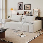White / 71 inch