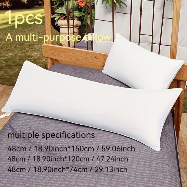 1pc of New Soft-Touch Long Pillow Core, Body Pillow, Reading Pillow, Extra-Long Side Sleeping Pillow Insert