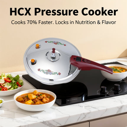 24cm 7L Multi-Functional Food Grade Stainless Steel Pressure Cooker with, 100 PSI Bottom