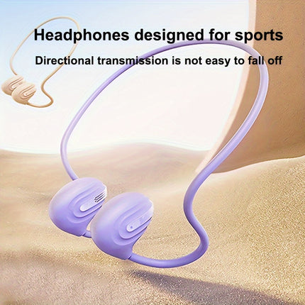 Wireless Headphone Hanging Neck Sports Two Ears Into The Ear Neck