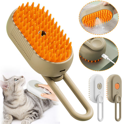 Cat Steam Brush Steamy Dog Brush3In1Electric Spray Cat Hair Brushes For Massage Pet ...