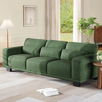 Sofa Couch For Living Room, Modern Couch With Deep Seats Wide Armrests, Comfy Sofa