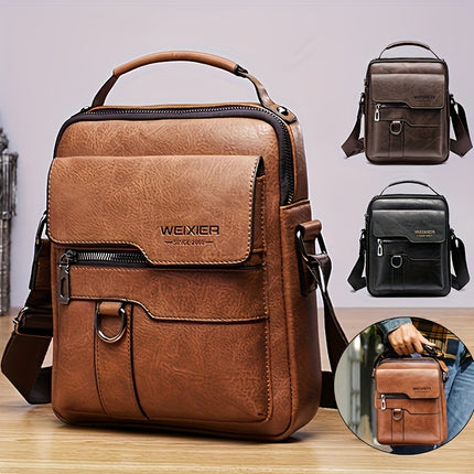 Fashionable High-End Vintage Shoulder Bag, Vertical Business Versatile Casual Crossbody