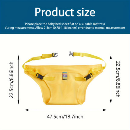 1pc Children's Dining Safety Belt for High Chairs, Foldable and Adjustable Buckle Design,