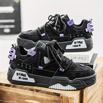 Low-Top Lace-Up Shoes with Cushioned Insole