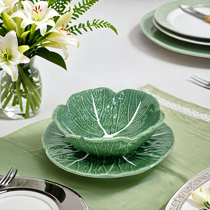 1pc Or 2pcs, Creative Cabbage Dinnerware Set, 77.44Oz Extra Large Cabbage Soup Bowl,