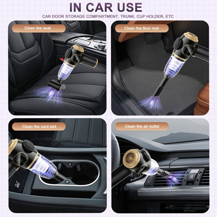 Handheld Vacuum Cleaner, USB Rechargeable, Wireless, with LED Display