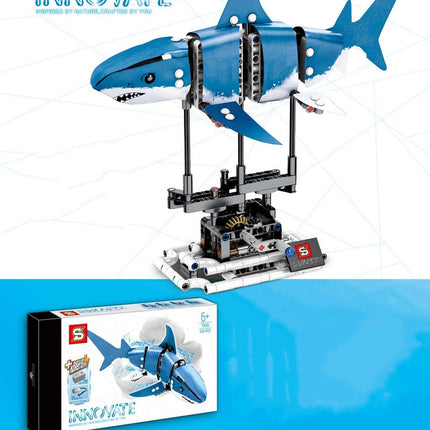 Shark building block assembly model