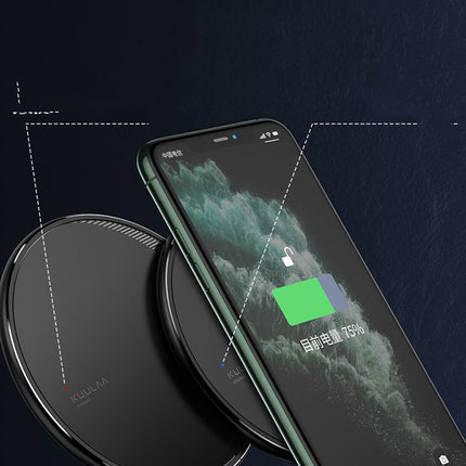 Mobile phone wireless disc charger