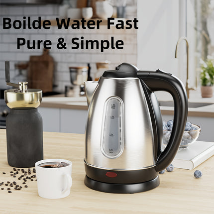 Electric Kettle, Stainless Steel Tea Kettle Electric 1.8L Capacity, Water Dispenser, Water Scale,