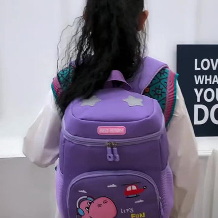 Kids Backpack for Boys & Girls 3-6 Years - Dinosaur & Unicorn Print with Padded Back Panel