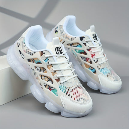 Men's Sports Shoes, Low-Top Casual Lace-Up Sneakers, Comfortable Footwear