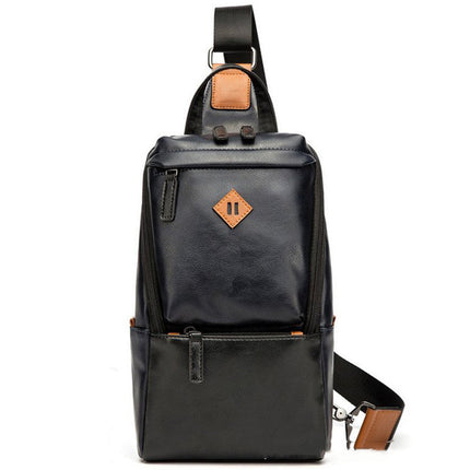 Cycling shoulder bag soft leather backpack