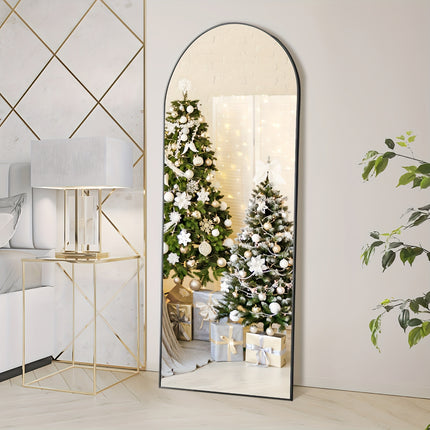 Aluminum Full Body Mirror] Full Body Mirror Arched/Rect Full Length Mirror | With Stand