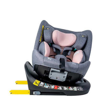 Auto Chair BUF BOOF Isize Pink with Isofix Position 165 Degrees Rotatable 360 Degrees 40-150 Cm