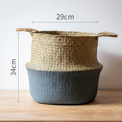 Straw storage basket, storage basket can be folded