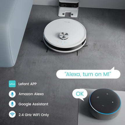 LEFANT M1G Robot Vacuum Cleaner Mop, LiDAR Navigation, 5500Pa Robot Vacuum Cleaner 200 Minutes,