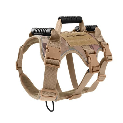Pet Dog Anti-breakaway And Anti-rush Reflective Breathable Chest Harness For Walking Medium And Large Dogs, Tactical Chest Harness