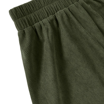Plus Size, Women's Plus Size Winter Maxi Skirt - Elegant Wide Swing Skirt with Ruffle Hem