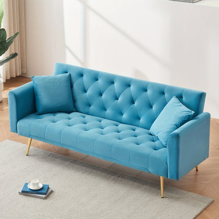 Sofa, American Retro Velvet, Suitable for Small Living Room, Bedroom, Office