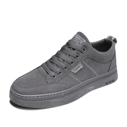 Men's Anti-Odor Anti-Slip Breathable -like Upper & Rubber Sole Work Shoes - Beige Low-Top Sneakers with Arch,