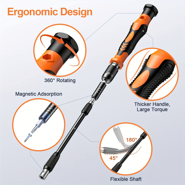 1 Set Repair Tool Kit Compatible for Computer, MacBook, Laptop & Glasses Repair