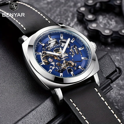 Men'S Watch Youth Model/Freshman Student Automatic Mechanical Hollow Glow-in-the-Dark Fashion