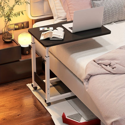Adjustable Rolling Laptop Desk | Portable Workstation for Home, Office, Bedside