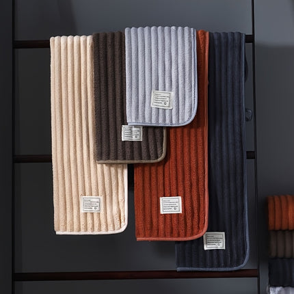 Luxurious 3-Piece Japanese Style Coral Fleece Towel Set - 350GSM - Includes 1 Bath Towel And 2 Face Towels