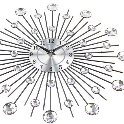 European Spanish Simple Round Clock Mute Clock Modern Creative Living Room Decoration Light Luxury Wall Clock Wall Clock Wall Watch