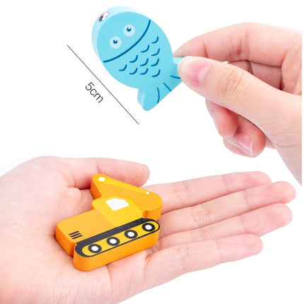 Magnetic fishing puzzle educational toys