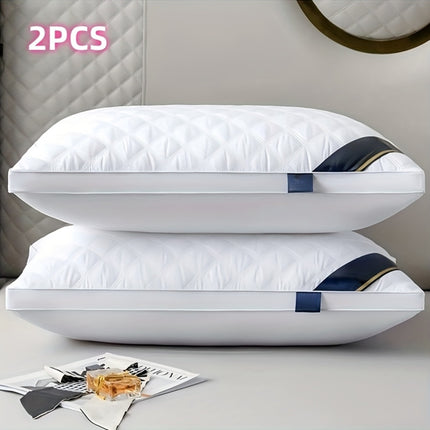 A Pair of Premium Sleep Pillows Designed for Neck Support, Plush And Cozy, Machine Washable,
