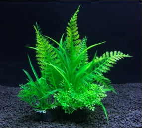 Large and small fish tank landscaping
